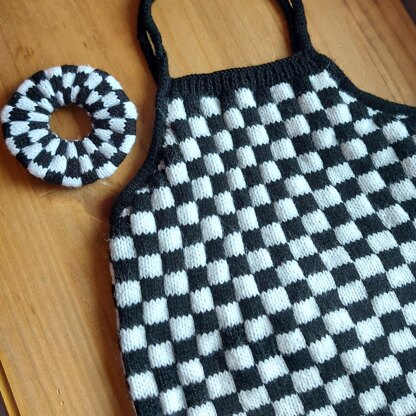 Harmon Checkerboard Scrunchie