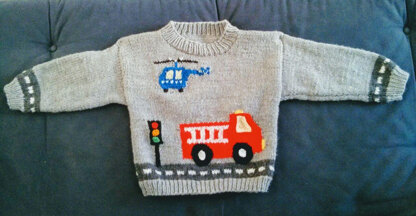 Harry's Fire Engine Pullover