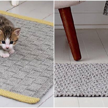 Rugs Knitting Pattern 2 Different Floor Rugs For the Home