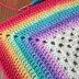 Rainbows and Cream Baby Blanket