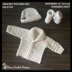 Corbin Newborn Cardigan Hat and Booties Set