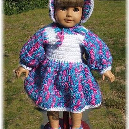 AG Bonnet and Dress Set