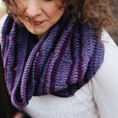 Trellisted Wisteria Cowl in Juniper Moon Farm Herriot - Downloadable PDF