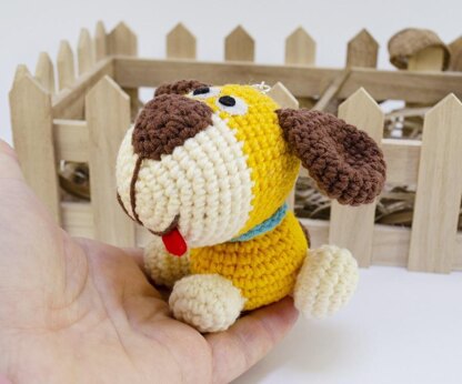 Amigurumi Puppy Dog Keychain