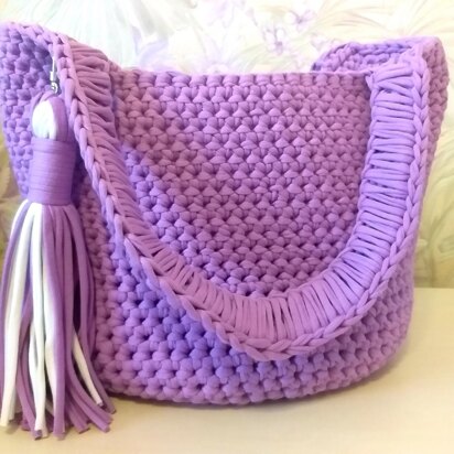 Crochet Purple Bag