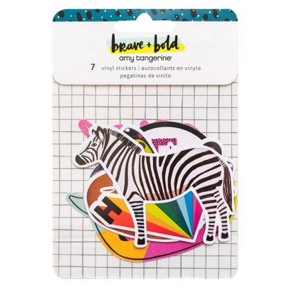 American Crafts Amy Tangerine - Brave + Bold Vinyl Stickers