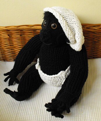 Cilla The Ugly Baby Gorilla Superfast knitting pattern