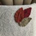 Autumn leaves pillow, garland and wreath