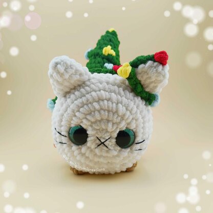 Christmas Lights Cat Crochet