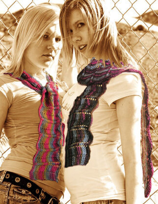 Color Ripple Scarf in Knit One Crochet Too Ty-Dy Wool - 1688