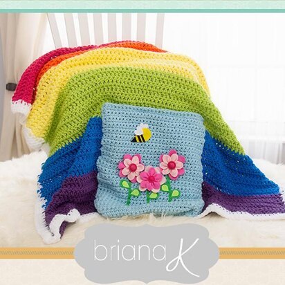 Rainbow Pocket Blanket Crochet