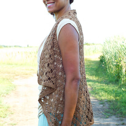 Berne Waistcoat in Berroco Captiva - Downloadable PDF