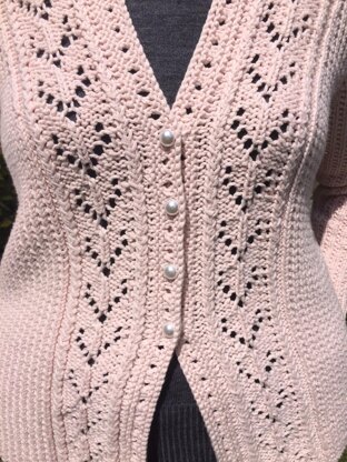 Textured V Neck Cardigan