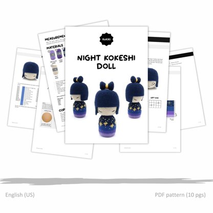 Night Kokeshi Doll