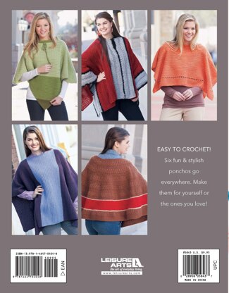 Leisure Arts Crochet Ponchos eBook