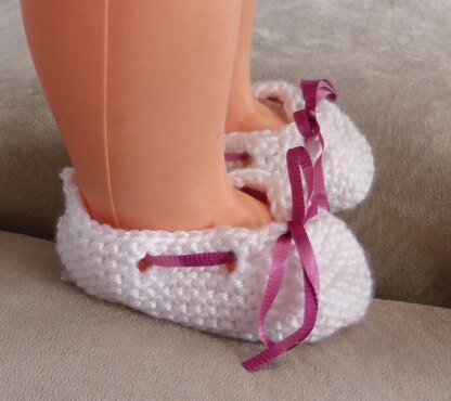 Garter stitch baby shoes - Olivia