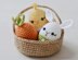 Easter Eggs and Jute Basket