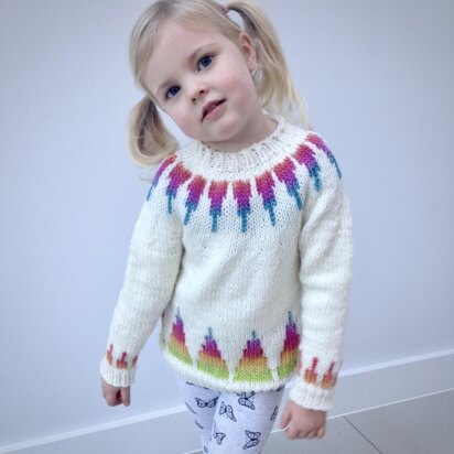 Rainbow Spikes Child Sweater