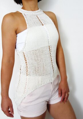 Laced Cropped Tank Top