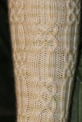 Rib and braid socks