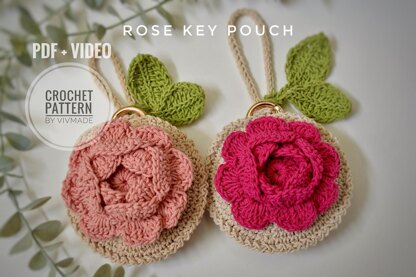 Rose Key Pouch