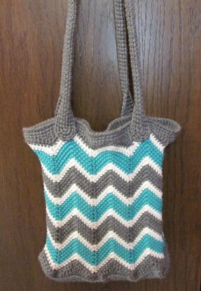 Chevron Book/Grocery Bag