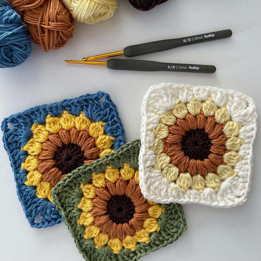 Granny square sunflower discount pattern