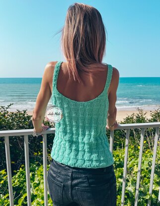 Summer textured tank top