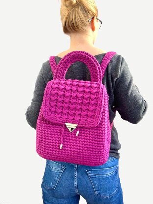 Crochet Backpack Pattern with Lining