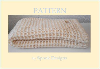 Waffle stitch crochet 2024 baby blanket pattern