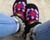 Snuggs - granny square slipper boots