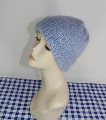 Mohair Beanie Hat Circular