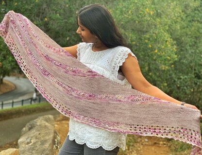 Rose Bed Shawl