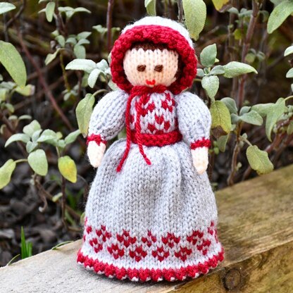 Victorian Doll Knitting Pattern - Toy Knitting Pattern