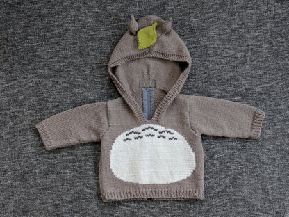 Totoro hoodie for my baby nephew