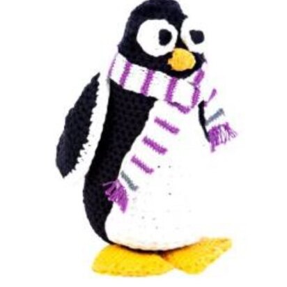 Pinguin Toy in Hoooked Zpagetti & Ribbon XL - Downloadable PDF