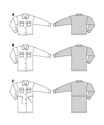 Burda Style Easy Jacket B6024 - Paper Pattern, Size 34 - 48