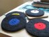 Vinyl Record Coasters (knit version)