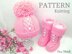 Knitting PATTERN Sweet Baby Set Baby Uggs Baby Beanie