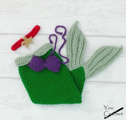 Ariel Little Mermaid Tail Set