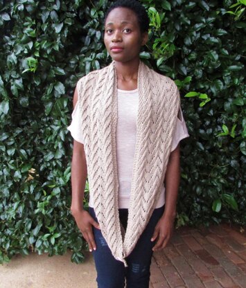 Protea Cable & Lace Scarf