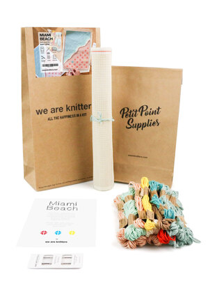 We Are Knitters Miami Beach Petit Point Kit - 43 x 28 cm