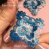 Crochet Lace Square Earrings boho style- crochet pdf pattern - Crochet earrings pattern - Crochet jewelry - Crochet earrings - Granny Square