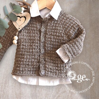 Woodland Textured Top Down Cardigan – P121 + Bamboo Breeze – P120