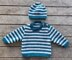 Jupiter - Babies 4ply shoulder buttoning jumper and beanie