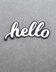 Memory Box Birch Press Designs Dies - Hello Honey Script