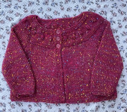 Baby Bobble Yoke Cardigan