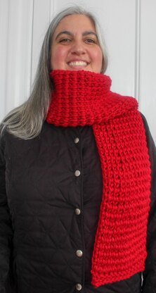 Tunisian Extended Knit Scarf