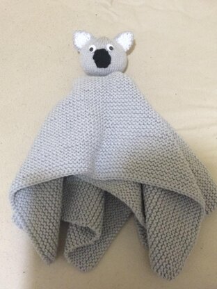Cuddly Koala Lovey Baby Blanket Pattern