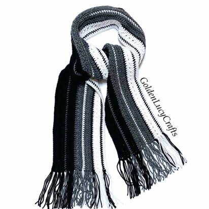 Monochromatic Men's Scarf